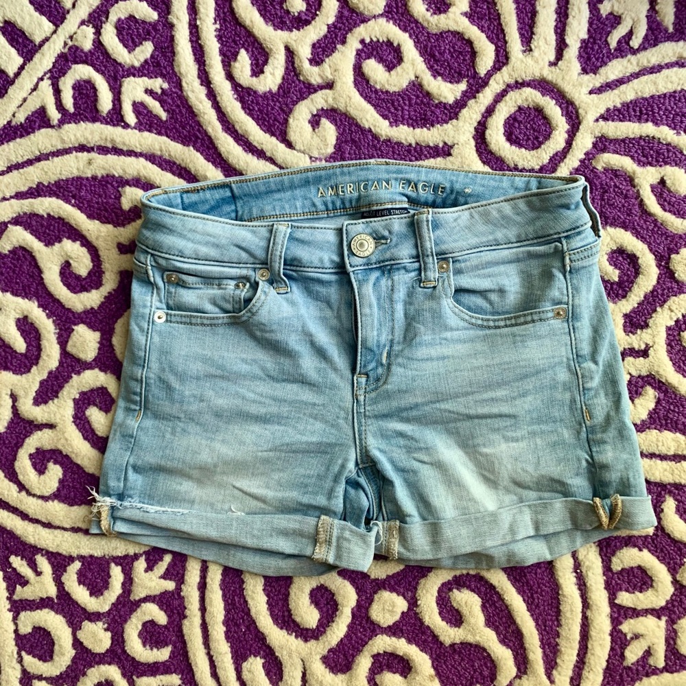 AE Ne(x)t Level High-Waisted Denim Short Short